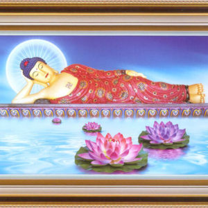 diamond embroidery painting Buddha is lying on the lotus